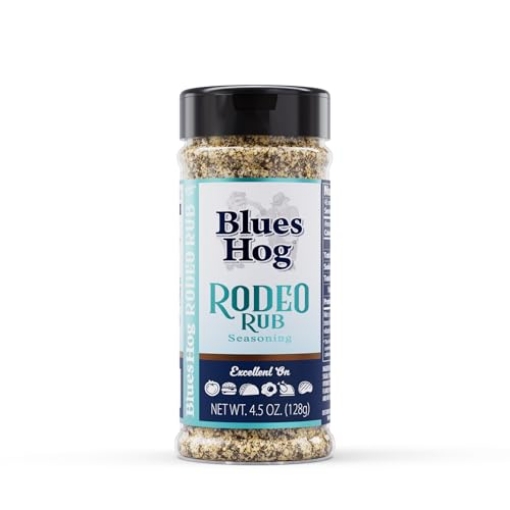 Picture of BLUES HOG LLC 90804 Blues Hog Rodeo Rub Seasoning, Bold All-Purpose Dry Rub, All-Natural, Gluten-Free, Made in the USA, 4.5 oz (EA)