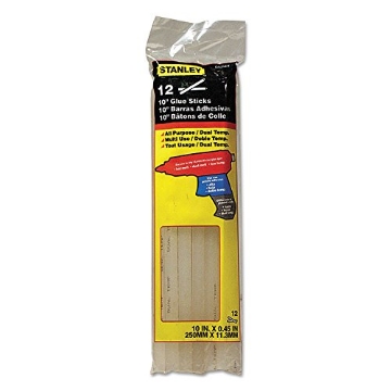 Picture of STANLEY Engineered Fastening GS25DT STANLEY Hot Glue Sticks, Dual Temp, 10-Inch, 12-Pack (GS25DT) (PK-12-EA)