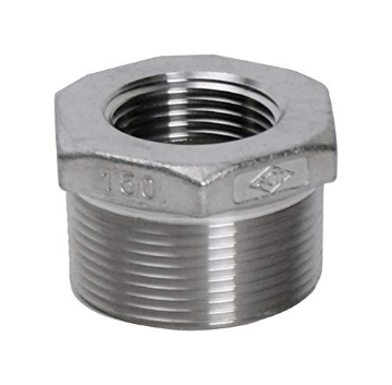 Picture of SMITH-COOPER 4638101080 Smith Cooper 1 in. MPT x 3/4 in. Dia. FPT Stainless Steel Hex Bushing - Case of: 1; Each Pack Qty: 1; (EA)