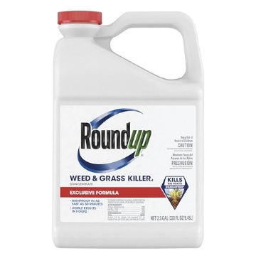 Picture of THE SCOTTS MIRACLE-GRO COMPANY 5378701 Roundup Weed & Grass Killer₄ Concentrate, Use in and Around Flower Beds, Walkways and Other Areas of Your Yard, 2.5 gal. (PK-2-EA)