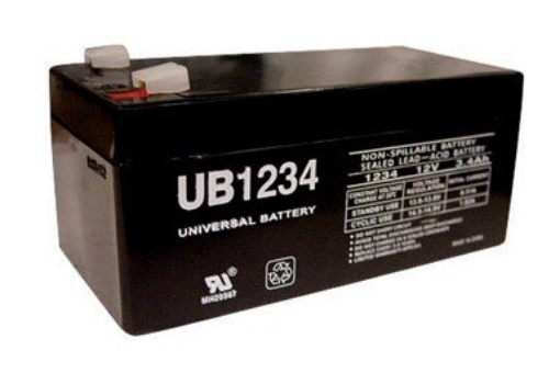 Picture of UPG 86482 Universal Power Group UB1234 3.4 amps Lead Acid Battery (PK-2-EA)