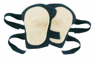 Picture of CLC V234 CLC Custom Leathercraft V234 Stitched, Flex Rubber, Non-Skid Kneepads with Hook and Loop Fastener,Black/White (EA)