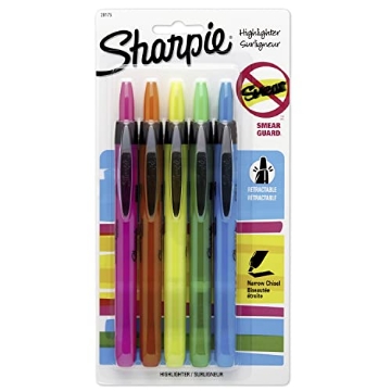 Picture of Sharpie 28175PP Sharpie Accent Retractable Assorted 5 Pack (ST-5-EA)