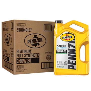 Picture of PENNZOIL 550046127 Pennzoil Platinum Full Synthetic 0W-20 Motor Oil (5-Quart, Case of 3) (PK-3-EA)