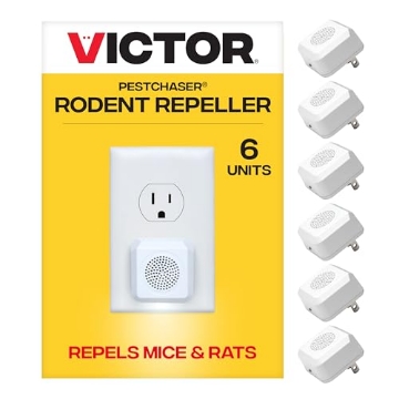 Picture of Victory Innovations Co. M756K Victor PestChaser Rodent Repellent with Nightlight - Rodent Repellent Indoor Ultrasonic - Rodent Repeller - M756K - Mouse Deterrent Plug in - Mouse Plug in Repellent for House - 6 Units (EA)