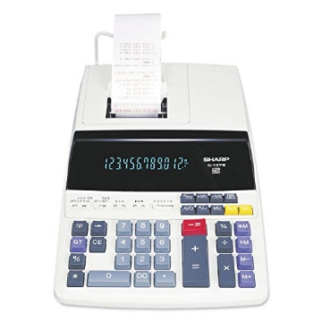 Picture of Sharp EL1197PIII Sharp EL1197PIII Two-Color Printing Desktop Calculator Black/Red Print 4.5 Lines/Sec (EA)