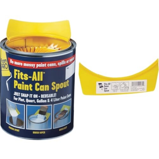 Picture of FOAMPRO  MANUFACTURING INC 61 Foampro Yellow Plastic Snap-On Lid (PK-50-EA)