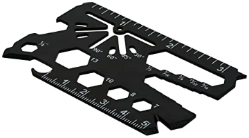 Picture of HILLMAN 9983533 Hillman Stainless Steel - 16 in 1 Credit Card Multitool. Slim, Minimalist Survival Card Wallet Tool Card. TSA Approved Multitool Card Pocket Tool. (Black) (EA)
