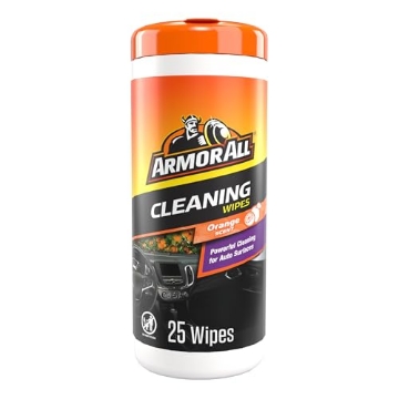 Picture of Armor All Marine & Watersports 10260B Armor All Car Interior Cleaner Wipes , Car Cleaning Wipes with Orange Cleans Dirt and Dust in Cars, Trucks and Motorcycles, 25 Count (EA)