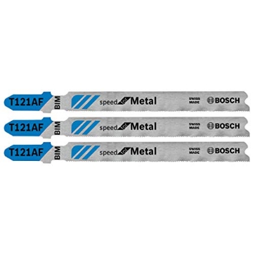 Picture of BOSCH SECURITY SYSTEMS, INC T121AF3 Bosch T121AF3 3-Piece 3-5/8 In. 21 TPI Speed for Metal T-Shank Jig Saw Blades (EA)
