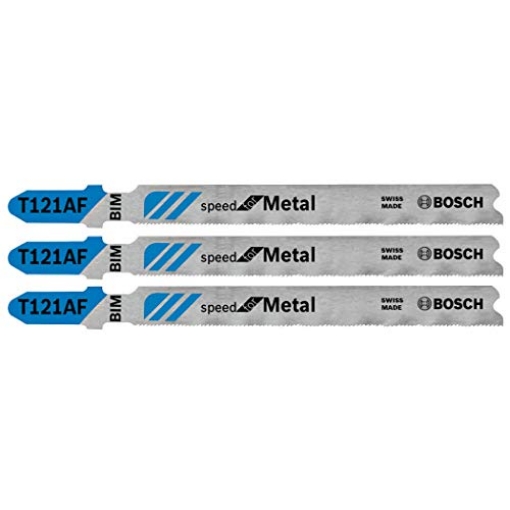 Picture of BOSCH SECURITY SYSTEMS, INC T121AF3 Bosch T121AF3 3-Piece 3-5/8 In. 21 TPI Speed for Metal T-Shank Jig Saw Blades (EA)