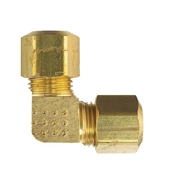 Picture of ACE TRADING - ZW 6JC121010711018 HOMEPLUS+ 5/8 in. Compression X 5/8 in. D Compression Yellow Brass 90 Degree Elbow (PK-5-EA)