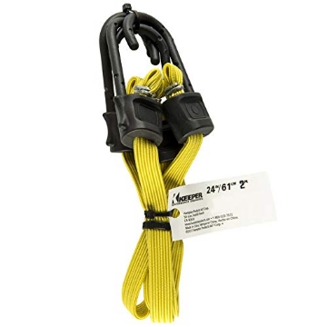 Picture of Keeper A06121Z KEEPER Yellow Flat Bungee Cord 24 in. L x 0.315 in. 2 pk - Case of: 1; Each Pack Qty: 2; Total Items Qty: 2 (EA)
