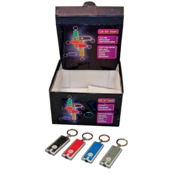 Picture of DIAMOND VISIONS KC-0001 Diamond Visions Plastic Assorted LED Key Chain (PK-72-EA)