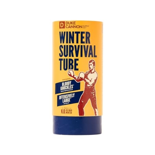 Picture of DUKE CANNON WINTERTUBE Duke Cannon Winter Survival Tube | Hand Repair Balm, Lip Balm, Face Lotion & Cooling Towels | Ultimate Protection for Hands, Lips, and Face | 4-Piece Set, Made in USA (EA)
