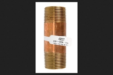 Picture of JMF COMPANY 49037 JMF Nipple 1" X 3-1/2" Red Brass Bulk (EA)