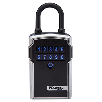 Picture of Mastercool 5440EC Master Lock Key Lock Box with Code, Outdoor Lock Box for Realtors, Property Managers and Landlords, Ideal for Short-Term Rentals, Key Safe Holds 5 Keys, 5440EC (EA)