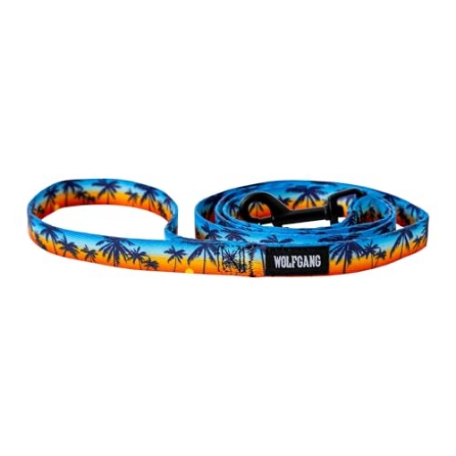Picture of WOLFGANG MAN & BEAST WL-001-86 Wolfgang Heavy Duty Dog Leash, Pull-Tested to Over 800 lbs for Walking & Training, SunsetPalms Print, Small (EA)