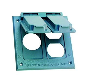 Picture of SIGMA ENGINEERED SOLUTIONS 14346 Sigma Electric Square Metal 2 gang Combo Box Cover For Wet Locations (EA)