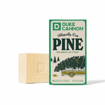 Picture of DUKE CANNON - 01HOLIDAYYULE Duke Cannon Supply Co. Big Brick of Soap Bar for Men Holiday Edition - Yule Brick (Charred Wood & Leather Scent), 10 oz. (1 Pack) (EA)