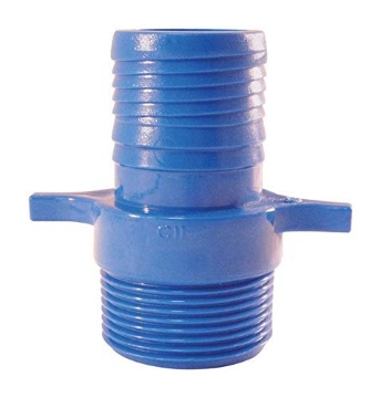 Picture of APOLLO INVESTMENT HOLDING ABTMA15PK Apollo Blue Twister 1 in. Insert x 1 in. Dia. MPT Acetal for Pressure Applications Male Adapter (EA)