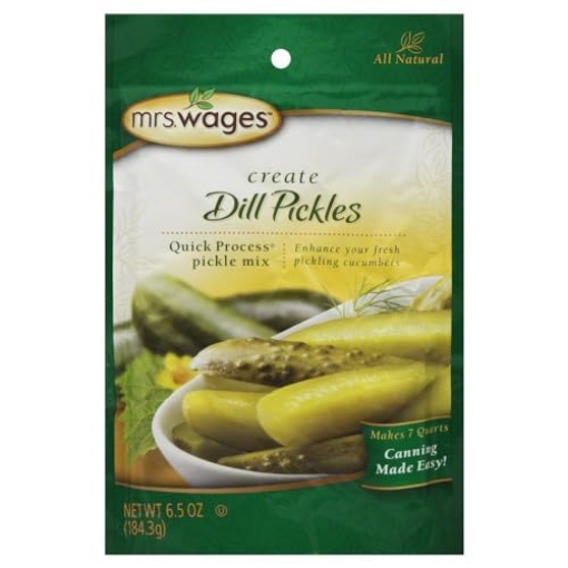 Picture of MRS. WAGES W621-J7425 Mrs. Wages Quick Process Dill Pickle Canning Mix, 6.5 Ounce (Value case of 12) (PK-12-EA)