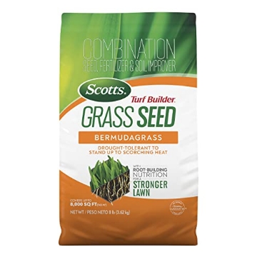 Picture of THE SCOTTS MIRACLE-GRO COMPANY 18053 Scotts Turf Builder Grass Seed Bermudagrass with Fertilizer and Soil Improver, Drought-Tolerant, 8 lbs. (EA)