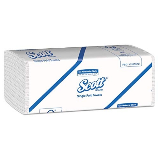 Picture of Scotts 1700 TOWEL SNGL-FLD WHT CS16 by SCOTT MfrPartNo 01700 (RM-500-SH)