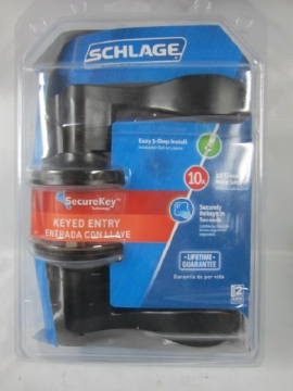 Picture of Ingersoll Rand F51VACC716 Schlage Accent Aged Bronze Steel Entry Lockset ANSI Grade 2 1-3/4 in. (EA)