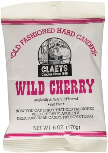 Picture of CLAEYS CANDY INC 651 Claey's Wild Cherry Drops - 6 oz pack (EA)