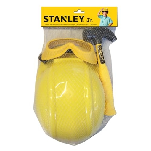 Picture of STANLEY Engineered Fastening RP012-03-SY Red Toolbox Stanley Jr. 3 Piece Pretend Play Toolset (EA)