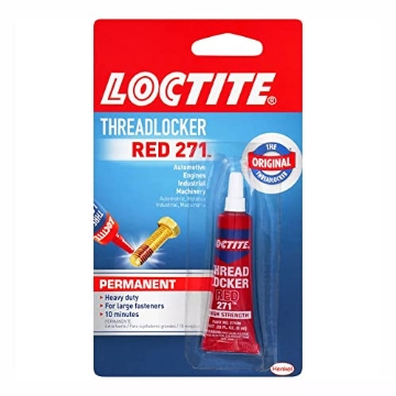Picture of Loctite 209741 Loctite Threadlocker Red 271 - Permanent Thread Lock Glue for Nuts, Bolts, & Fasteners, High Strength Screw Glue to Prevent Loosening & Corrosion - 6 ml, 1 Pack (EA)