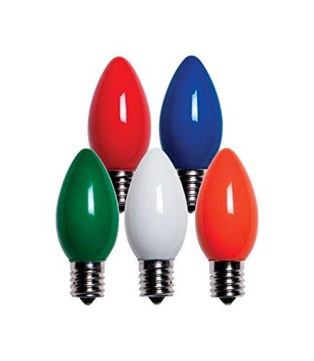 Picture of HOLIDAY BRIGHT LIGHTS BU25C9-OMUA Holiday Bright Lights Bulb Ceramic C9 ASRT25PK (EA)