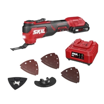 Picture of Skil OS5920B-10 SKIL PWRCORE 20V Brushless Oscillating Multi-Tool Kit Including 2.0Ah Battery and Charger-OS5920B-10 (EA)