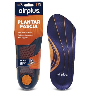 Picture of AIRPLUS 20302 Airplus Plantar Fasciitis Orthotic 3/4 Length Shoe Insole- Foam Shell & Gel Heel - Deep Heel Cup, Full-Foot Arch Support - Soft Cushioning & Stability-APMA Certified-Fits Most Shoes & Boots - Unisex (EA)