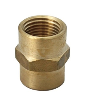 Picture of JMF COMPANY 4505145 3/8 in. FPT X 1/8 in. D FPT Brass Reducing Coupling (PK-5-EA)