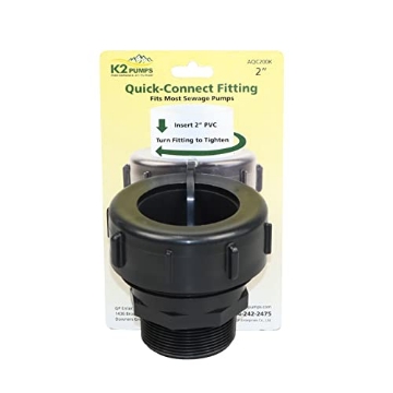 Picture of GP ENTERPRISE CO LTD AQC200K K2 Pumps 2" Quick-Connect Fitting, PVC Pipe, AQC200KE, No Color (EA)