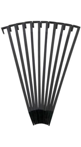 Picture of EASYFLEX 1940-10 EasyFlex 10 in. L X 0.8 in. H Plastic Black Anchoring Spike - Case of: 10;10 (PK-10-EA)