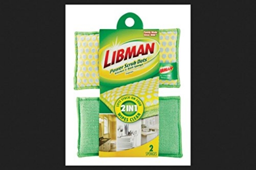 Picture of LIBMAN CO INC 336 Libman Power Scrub Dots Medium Duty For Pots and Pans Sponge 6 in. L 2 pk (PK-6-EA)