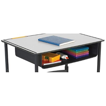 Picture of Safco Products  Safco 1212BL Book Box for AlphaBetter Desk, Black Classroom and Home School Desk, Add Storage and Organization to Alphabetter Student Desks (EA)