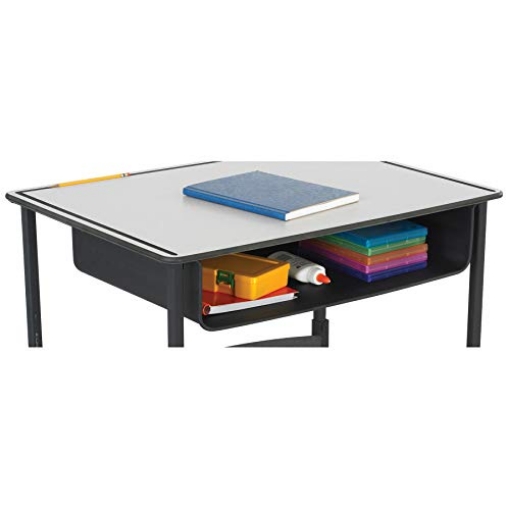 Picture of Safco Products  Safco 1212BL Book Box for AlphaBetter Desk, Black Classroom and Home School Desk, Add Storage and Organization to Alphabetter Student Desks (EA)