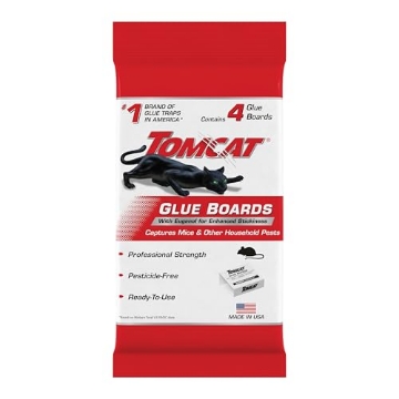 Picture of THE SCOTTS MIRACLE-GRO COMPANY 0363110 Tomcat Glue Boards with Immediate Grip Glue for Mice, Cockroaches, and Insects, Use Flat or Covered, Ready-To-Use, 4 Traps (EA)