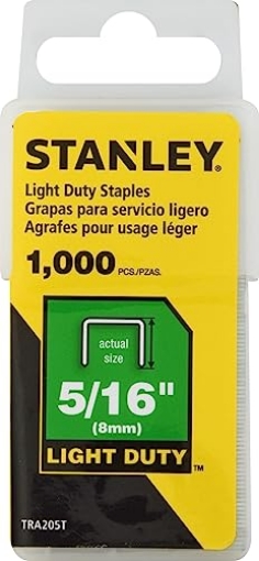 Picture of STANLEY Engineered Fastening TRA205T Stanley TRA205T 1,000 Units 5/16-Inch Light Duty Staples (EA)