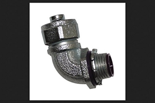 Picture of SIGMA ENGINEERED SOLUTIONS 45763 Sigma Electric ProConnex 1/2 in. Dia. Zinc-Plated Iron 90 Degree Connector for Liquid Tight 1 pk (EA)