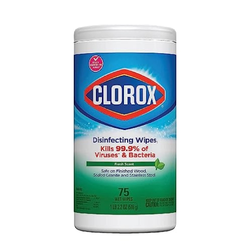 Picture of CLOROXSALE 01656 Clorox Disinfecting Wipes, Bleach Free Cleaning Wipes - Fresh Scent, 75 Count (EA)