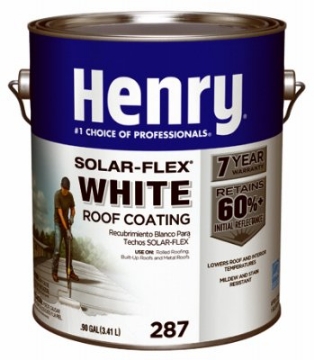Picture of Henry Repeating Arms HE287SF046 Henry HE287SF046 1-Gallon SolarFlex Elastomeric White Roof Coating - Quantity 4 (PK-4-EA)