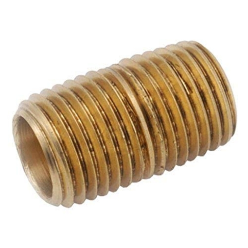 Picture of Andersen 38300-16 Anderson Metals Red Brass Pipe Fitting, Close Nipple, 1" NPT Male, 1-1/2" Length (EA)