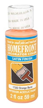 Picture of HOMEFRONT 17253 Homefront Satin Orange Burst Hobby Paint 2 oz. (PK-3-EA)
