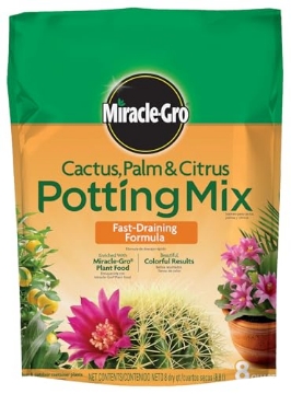 Picture of Miracle Gro 72078432 Miracle-Gro Cactus, Palm and Citrus Potting Mix, For Indoor or Outdoor Potted Plants, Great for Succulents, 8 qt. (EA)