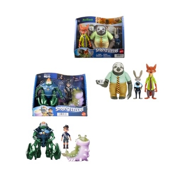 Picture of Disney Software HMM01 Disney And Pixar 3 Pack Figures Storytellers Pack. Authentic Posable Movie Toys (PK-4-EA)